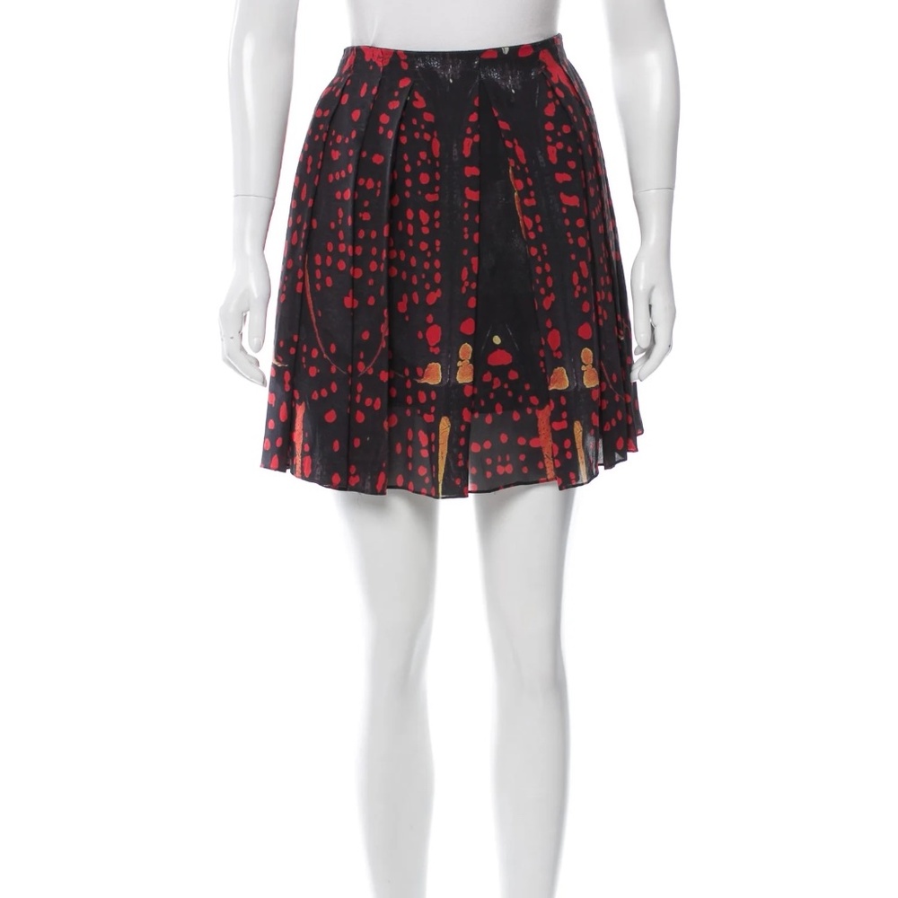 Proenza Schouler Abstract Print Pleated Mini Skirt- 4